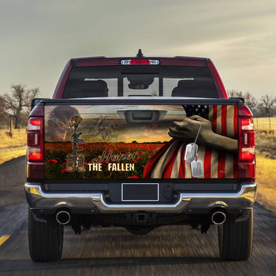 Honor The Falltruck Tailgate Decal Sticker Wrap Tailgate Wrap Decals For Trucks