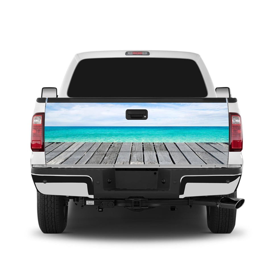 Beach Tailgate Wrap Window Decal Tailgate Wrap Stickers For Trucks