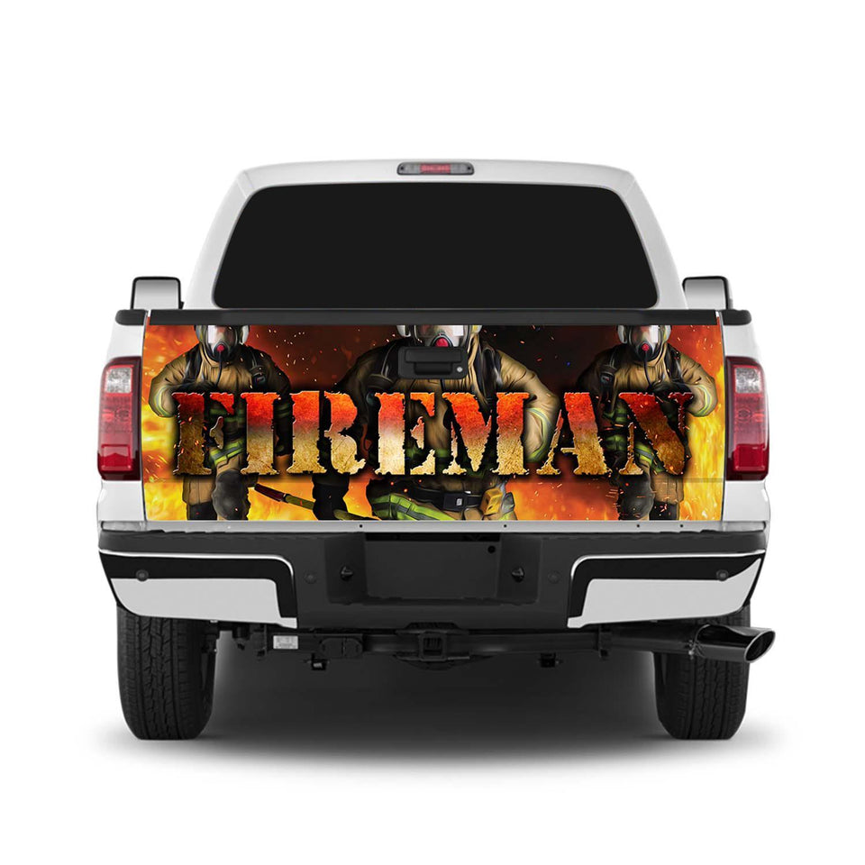 Fireman Tailgate Wrap Window Decal Tailgate Wrap Stickers For Trucks