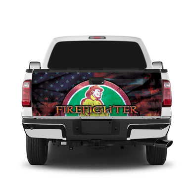 Firefighter 4 Tailgate Wrap Window Decal Tailgate Wrap Stickers For Trucks