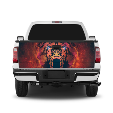 Grizzly Bear Artwork Tailgate Wrap Stickers For Trucks