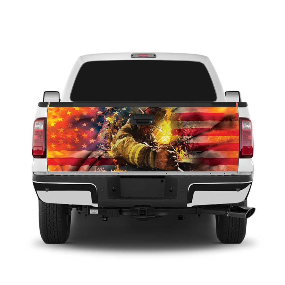 Fireman 8 Tailgate Wrap Window Decal Tailgate Wrap Stickers For Trucks