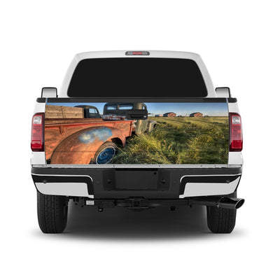 Vintage Truck Tailgate Wrap Window Decal Tailgate Wrap Stickers For Trucks