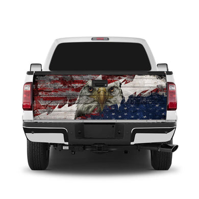 Usa Flag 2 Tailgate Wrap Window Decal Tailgate Wrap Stickers For Trucks