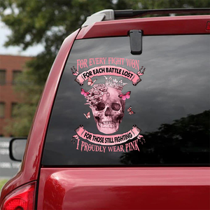 [sk1078-snf-lad]-skull-breast-cancer-car-sticker