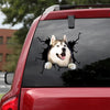 [th0788-snf-tpa]-siberian-husky-crack-car-sticker-dogs-lover