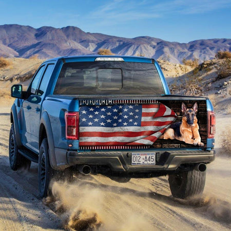 German Shephere truck Tailgate Decal Sticker Wrap Tailgate Wrap Decals For Trucks