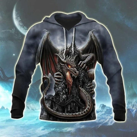 3D ALL OVER PRINT DRAGON HOODIE NM050908