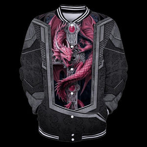 3D TATTOO AND DUNGEON DRAGON HOODIE HAC26124