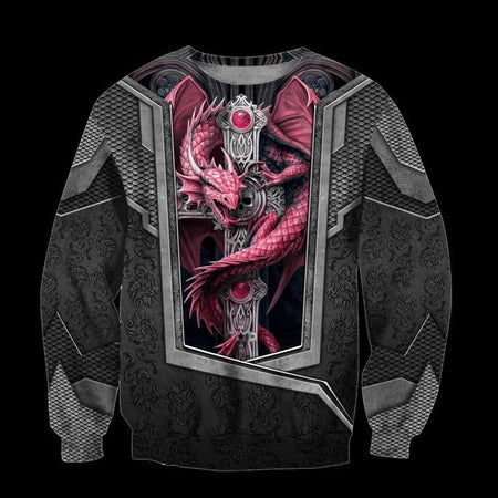 3D TATTOO AND DUNGEON DRAGON HOODIE HAC26124