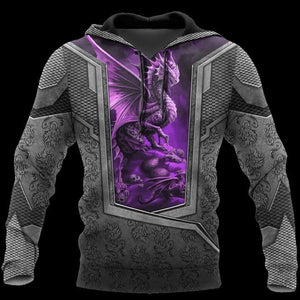 3D TATTOO AND DUNGEON DRAGON HOODIE HAC020111