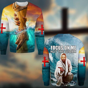 FOCUS ON ME NOT THE STORM ALL OVER PRINTED 3D SHIRTS