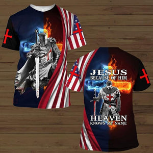 JESUS BECAUSE OF HIM ALL OVER PRINTED SHIRTS 281220