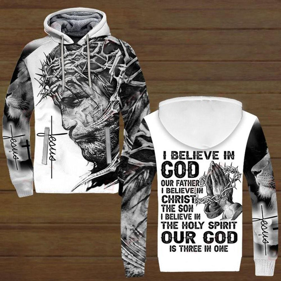 I Believe In God Our Father I Believe In Christ The Son I Believe In The Holy Spirit Out God Is Three In One ALL OVER PRINTED SHIRTS
