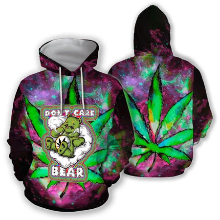 420 Hoodie Dont't Care Bear 3D Full Over Print HT1223