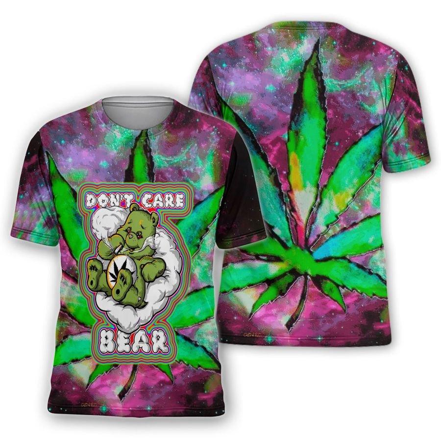 420 Hoodie Dont't Care Bear 3D Full Over Print HT1223