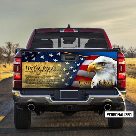 Personalized Name Truck Tailgate Wrap Eagle Tailgate Sticker Wrap Decals For Trucks