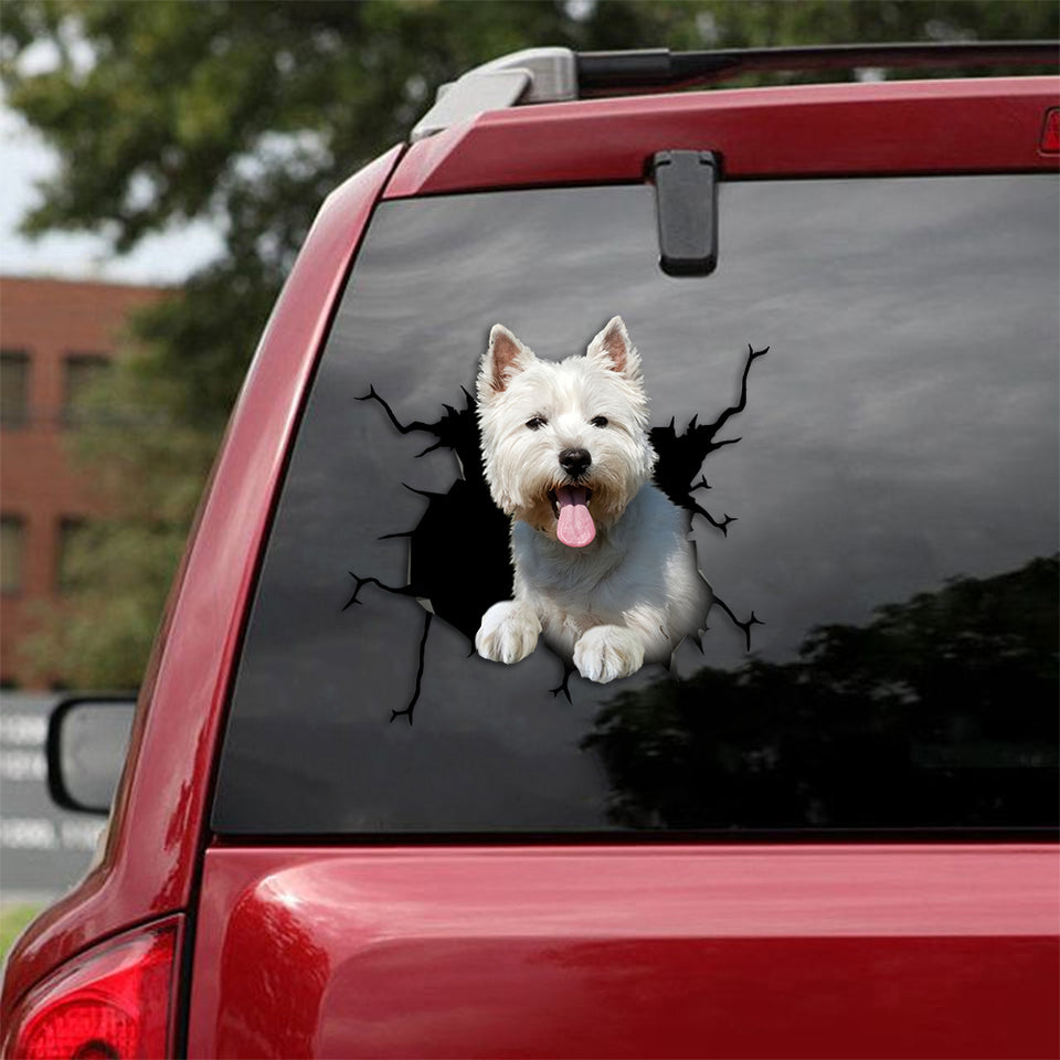 [th0377-snf-tpa]-west-highland-white-terrier-crack-car-sticker-dogs-lover