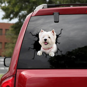 [th0378-snf-tpa]-west-highland-white-terrier-crack-car-sticker-dogs-lover