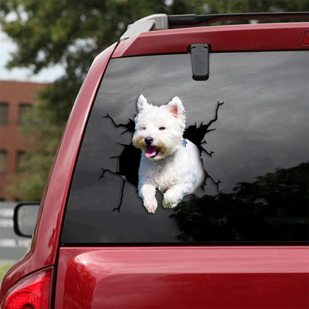 [th0379-snf-tpa]-west-highland-white-terrier-crack-car-sticker-dogs-lover