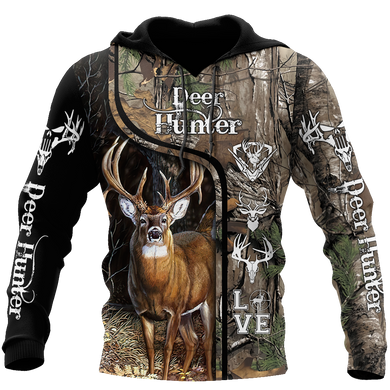 3D All Over Printed Deer Hunting Hoodie AM082015