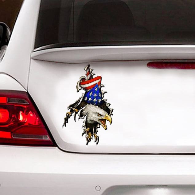 [sk1057-snf-tnt]-eagle-car-sticker-animals-lover
