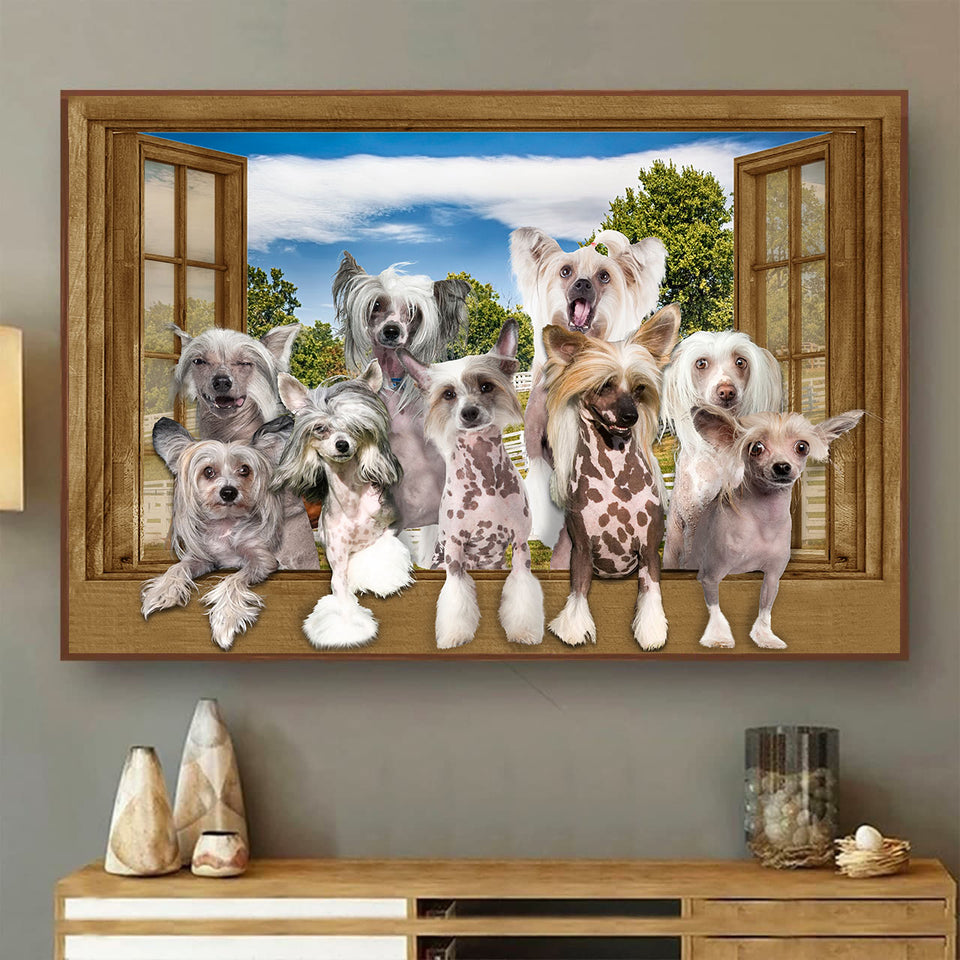 [ld0633-snf-lad]-chinese-crested-poster-dogs-lover