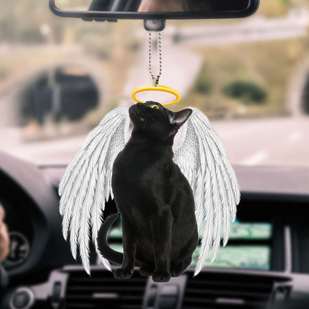 black-cat-ornament-decorate-car