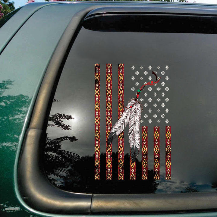 native crack car sticker native lovers – Camellia Print