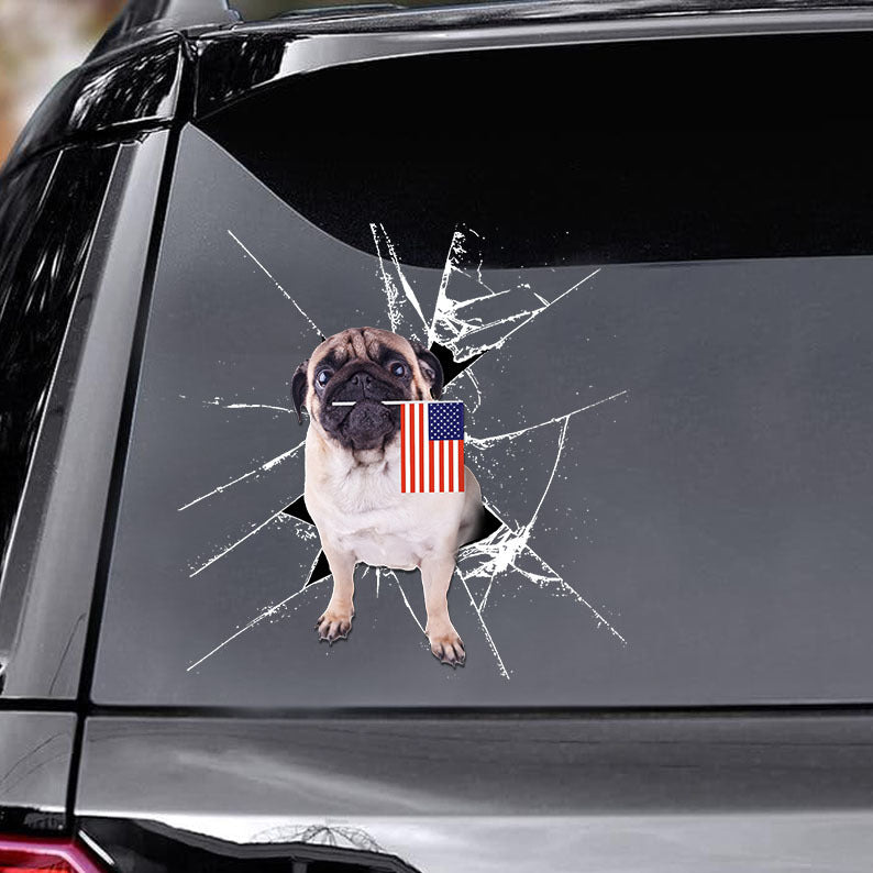 [ld1732-snf-lad]-dog-america-crack-car-sticker-america-lovers