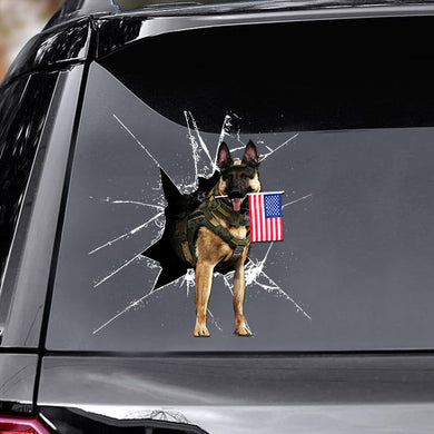 [ld1735-snf-lad]-dog-america-crack-car-sticker-america-lovers
