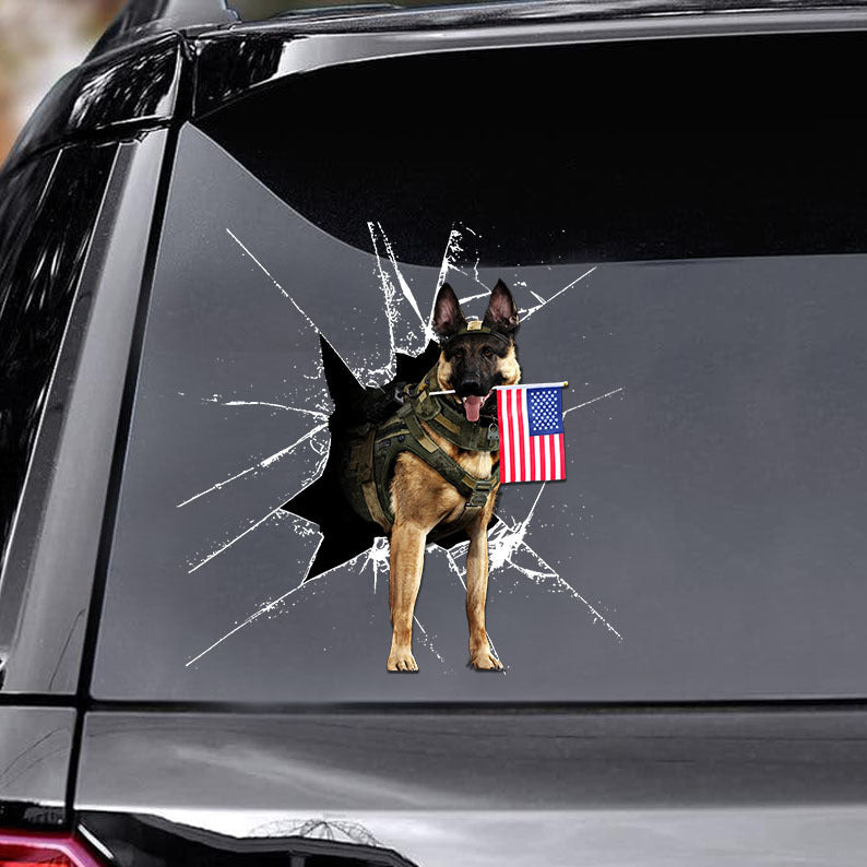 [ld1735-snf-lad]-dog-america-crack-car-sticker-america-lovers