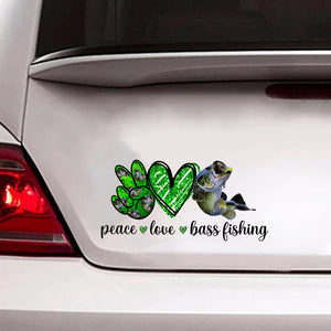 [sk1125-snf-tpa]-bass-fishing-love-car-sticker-fishing-lover