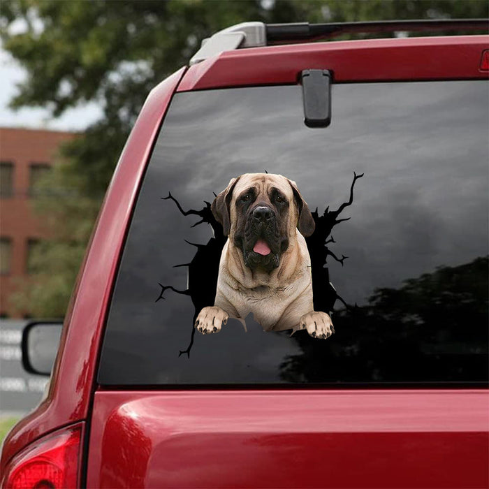 [da0527-snf-lad]-english-mastiff-crack-car-sticker-dogs-lover