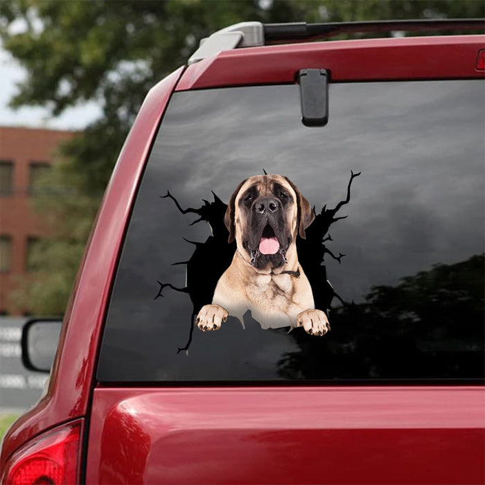 [da0530-snf-lad]-english-mastiff-crack-car-sticker-dogs-lover