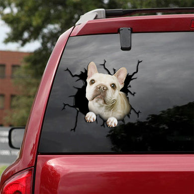 [th0522-snf-tpa]-frenchie-crack-car-sticker-dogs-lover