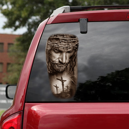 [sk1128-snf-ptd]-jesus-car-sticker