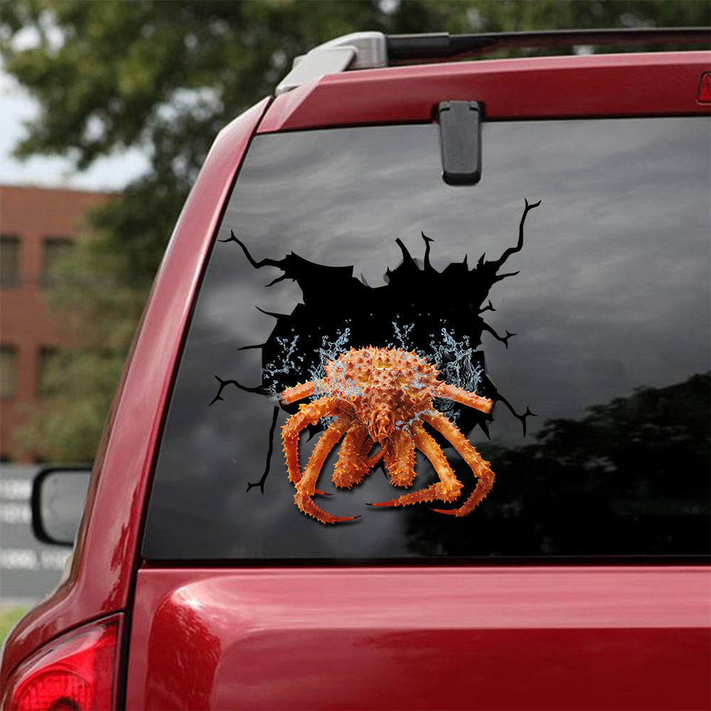 [sk1138-snf-tnt]-king-crab-crack-sticker-sea-animals-lover