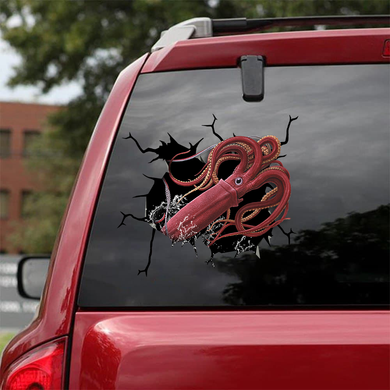 [sk1360-snf-tnt]-squid-crack-sticker-fishing-lover