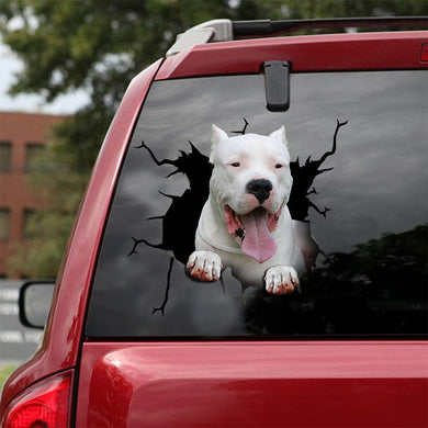 [ld0146-snf-lad]-argentinian-mastiff-crack-car-sticker-dogs-lover