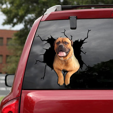 [ld0149-snf-lad]-bull-mastiff-crack-car-sticker-dogs-lover