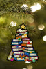 [sk0384-pw-ornm-tnt] Ornament Books Gift For Christmas Decorate The Pine Tree - Camellia Print