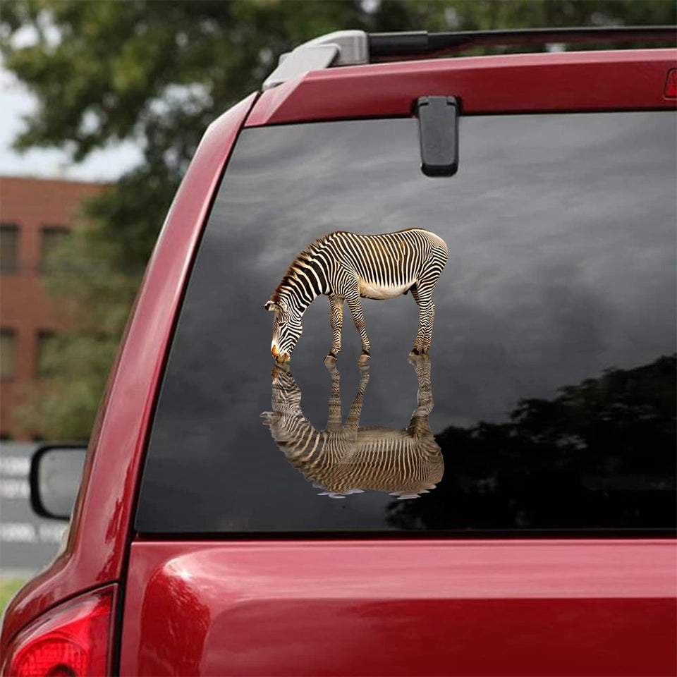 [sk1234-snf-tpa]-zebra-crack-sticker-animals-lover