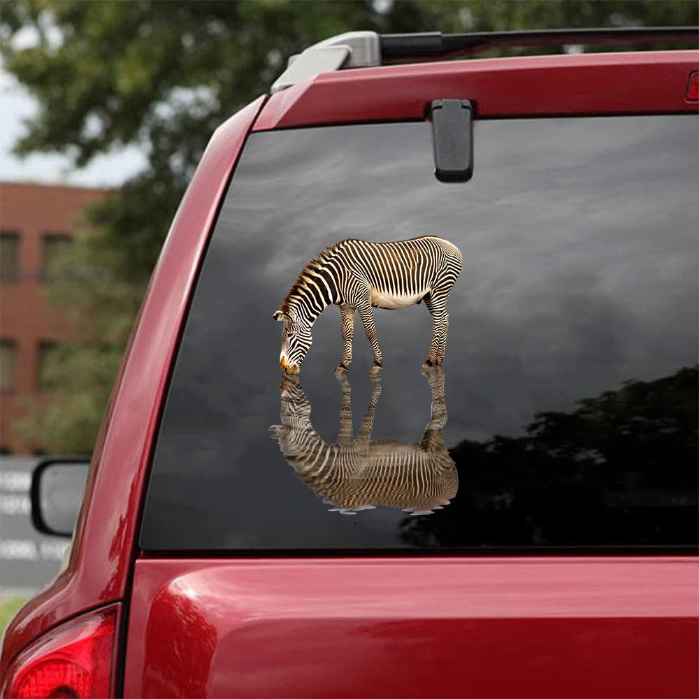 [sk1234-snf-tpa]-zebra-crack-sticker-animals-lover