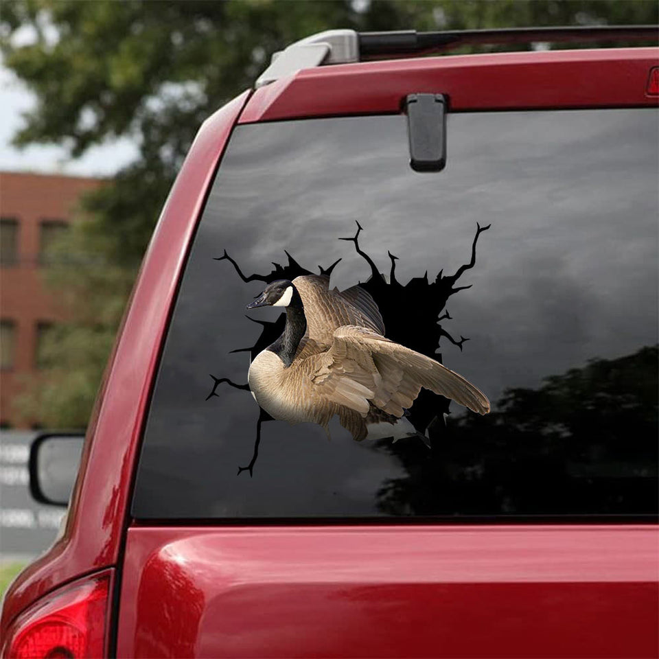 [da0611-snf-tnt]-canada-goose-crack-car-sticker-gooses-lover