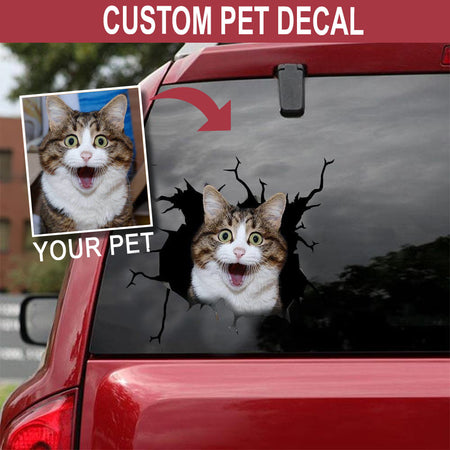 Personalized Your Pet Crack Sticker Cute The Cutest Sticker Paper Camping Gifts