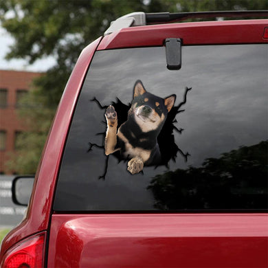 [th0546-snf-tpa]-shiba-inu-crack-car-sticker-dogs-lover