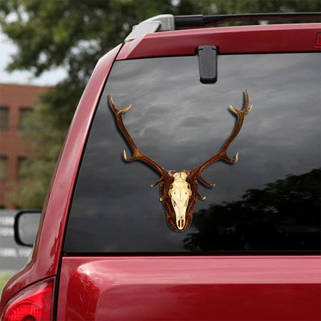 [bv0102-snf-tnt]-deer-crack-car-sticker-trophy-hunting-lover