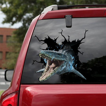 [ld0167-snf-lad]-mosasaurus-dinosaur-crack-car-sticker