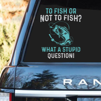 [ld1452-snf-lad]-fishing-crack-car-sticker-fishing-lover